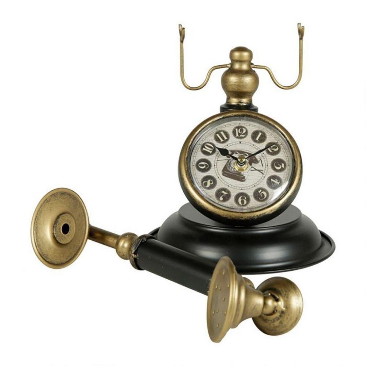 OSTARIA Horloge métal téléphone rétro