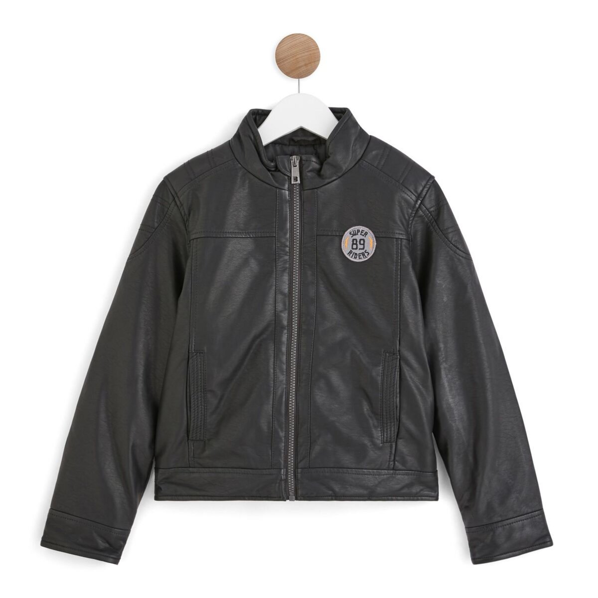 Blouson motard garçon hot sale