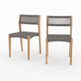 Voir la diapositive 1 : Rendez vous déco Lot de 2 chaises de jardin en bois de teck recyclé et tissage en corde-Nusa