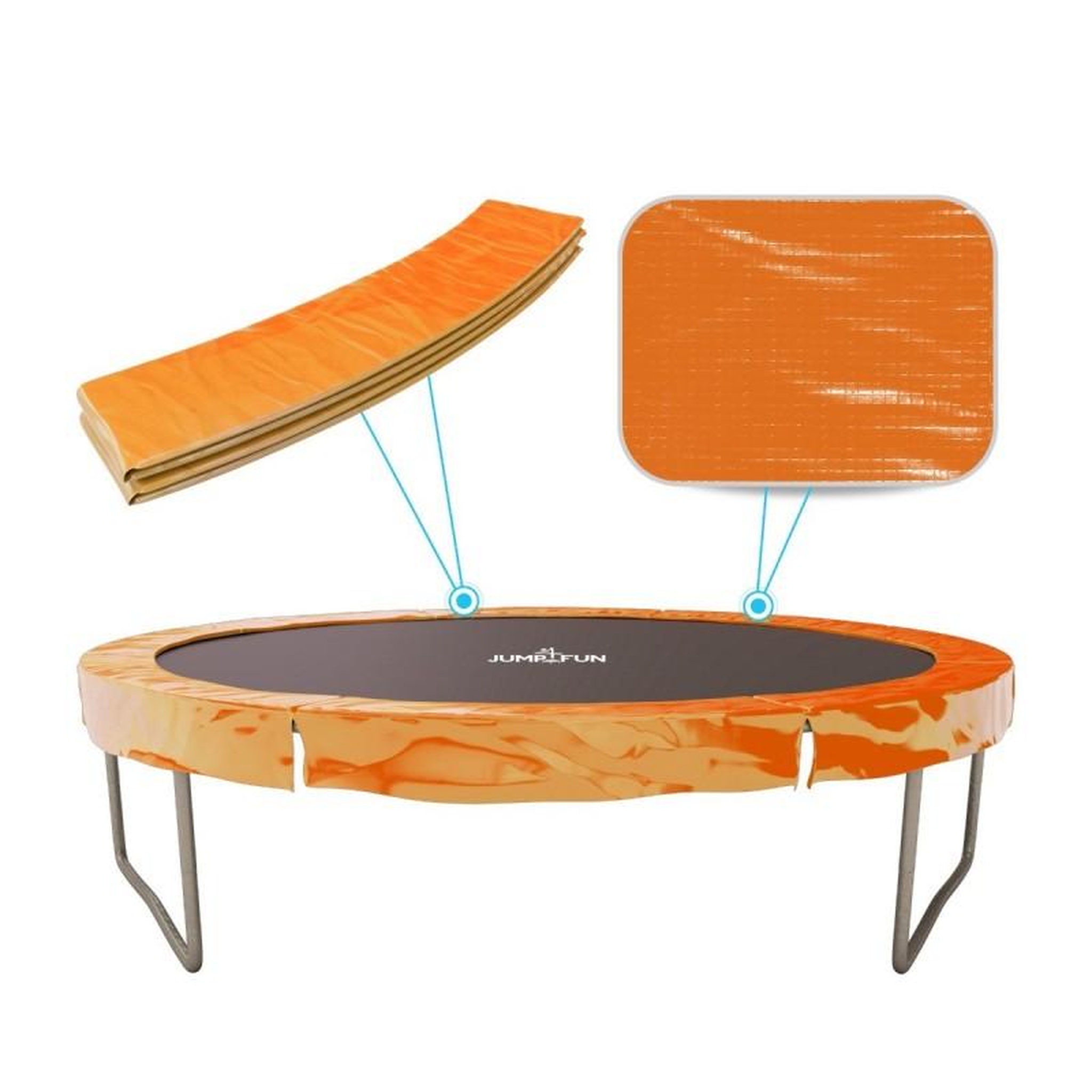 Voir la diapositive 3 : JUMP4FUN Accessoires Trampoline Pack relooking Trampoline 8FT - 244cm