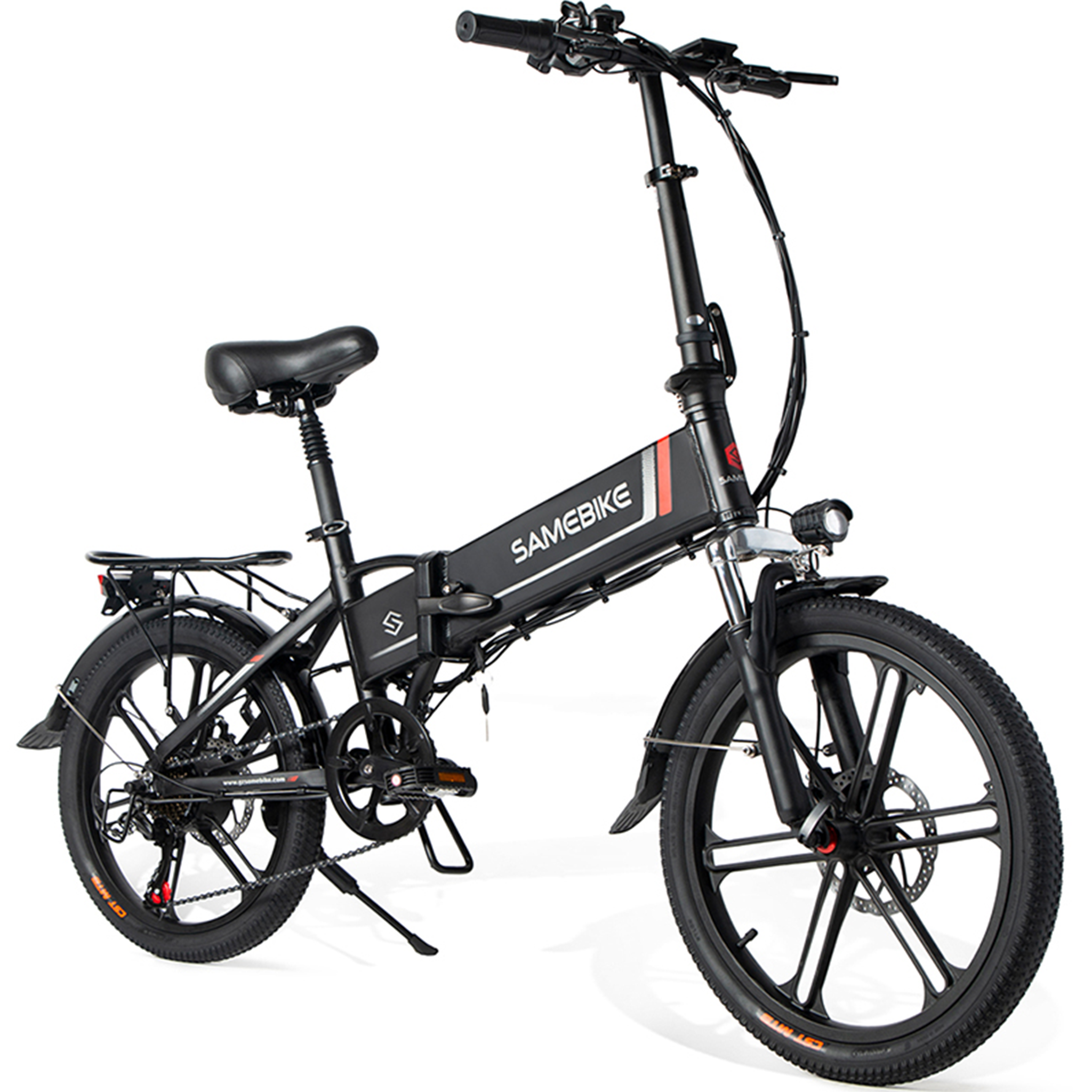 Voir la diapositive 2 : SAMEBIKE Vélo de randonnée électrique pliable Samebike 20LVXD30-II 250 W