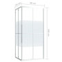 Voir la diapositive 6 : VIDAXL Cabine de douche ESG 90x70x180 cm