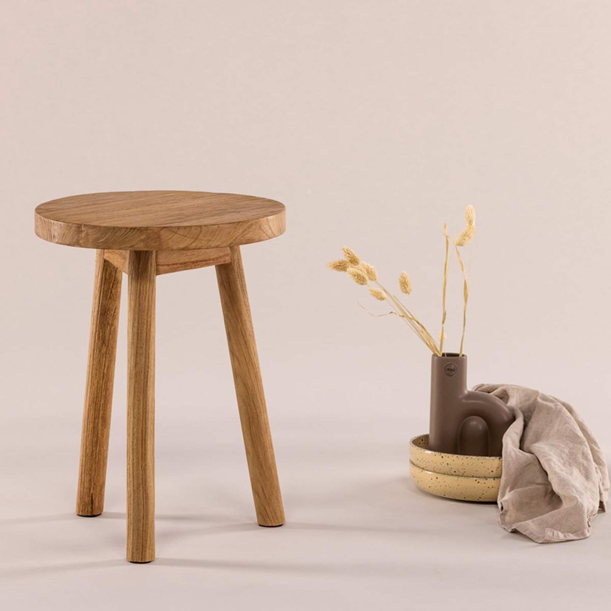 Voir la diapositive 6 : Paris Prix Tabouret de bar en teck  bohus  45cm naturel