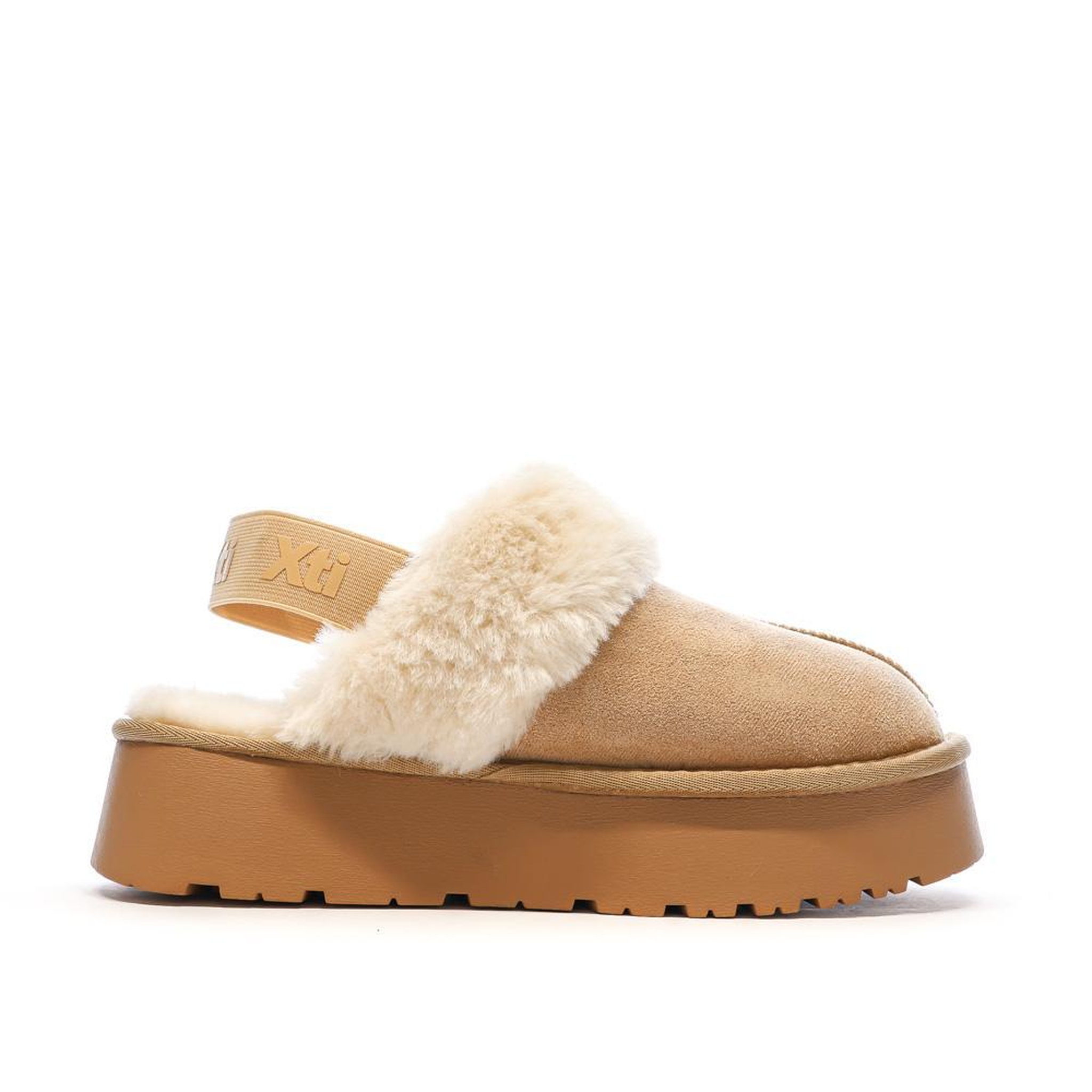 Voir la diapositive 2 : XTI Sabots fourrés à élastique Beige Femme Xti Microfiber