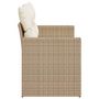 Voir la diapositive 5 : VIDAXL Canape de jardin avec coussins 2 places beige resine tressee