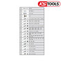 Voir la diapositive 2 : Ks Tools Coffret de 95 embouts KS TOOLS 1/4  - 6,35 mm - 911.2026