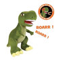 Voir la diapositive 1 : JEMINI Jemini les jeminosaures peluche dinosaure sonore et lumineuse tyrannosaur trex +/- 32cm