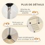Voir la diapositive 6 : PAWHUT Enclos parc modulable petits animaux - 20 panneaux - dim. 175L x 70l x 45H cm - acier noir PP blanc