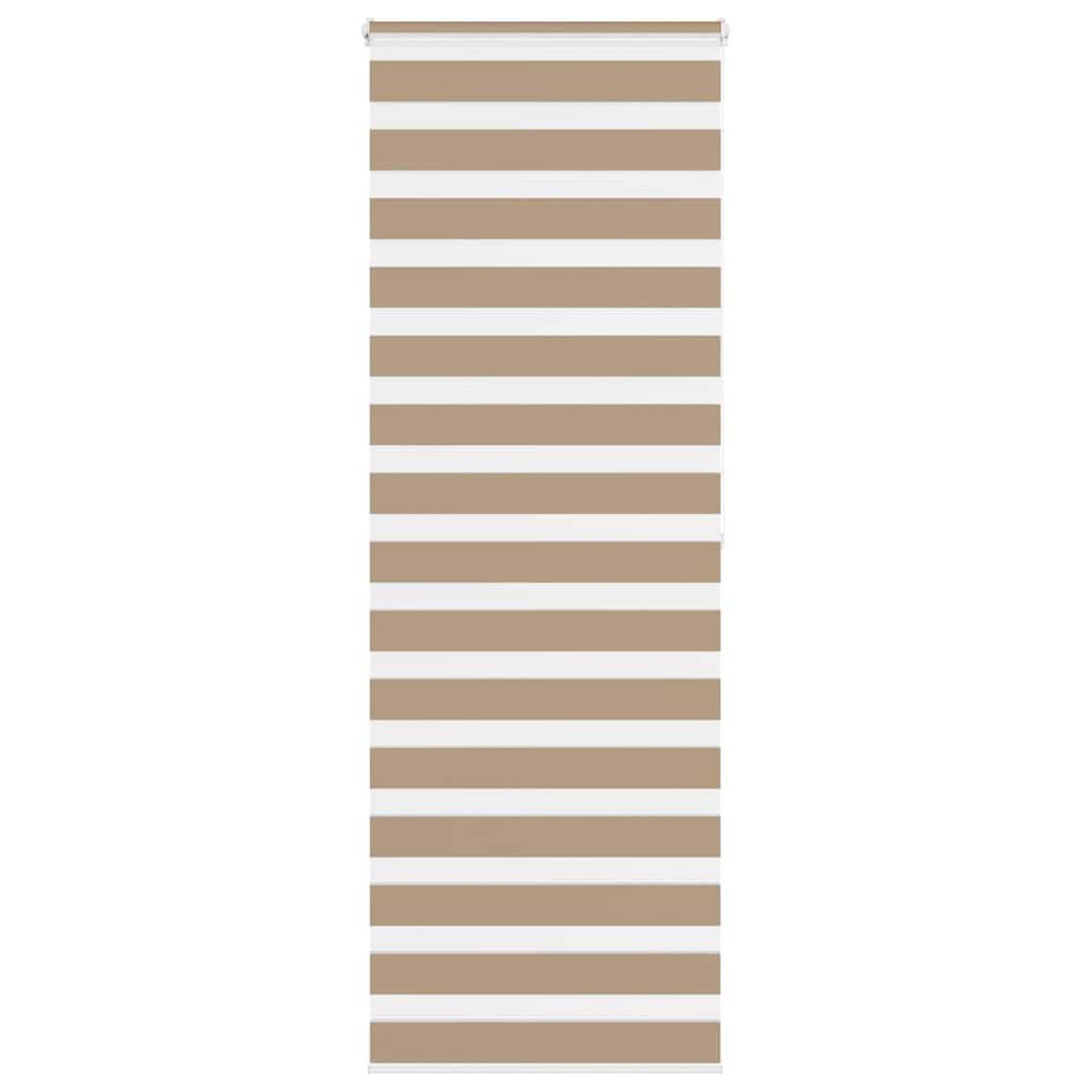 VIDAXL Store zebre marron sable largeur du tissu 75,9 cm polyester