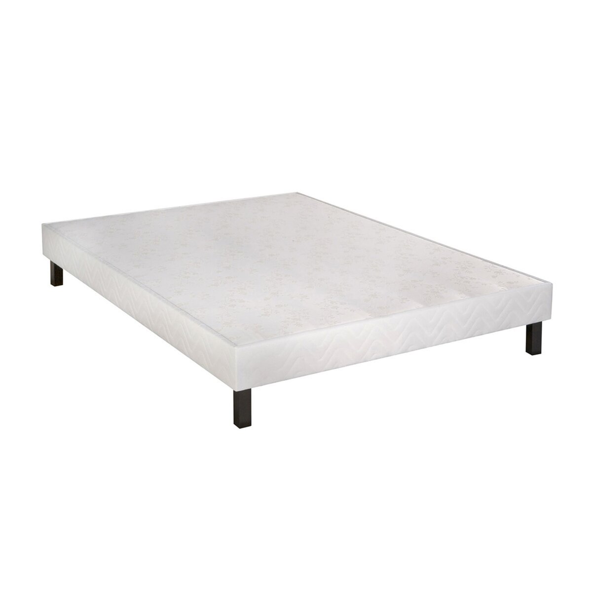 BELLE LITERIE BENOIST 140x190 cm - Matelas latex PERCE NEIGE + sommier tapissier FEROE + 4 pieds