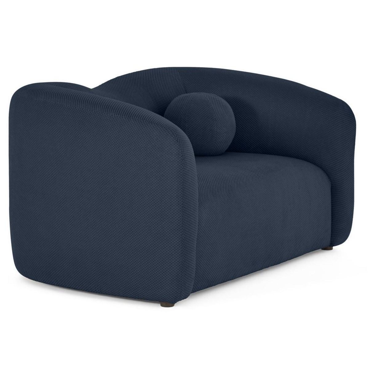 LISA DESIGN Charles - canapé droit 2 places en velours texturé