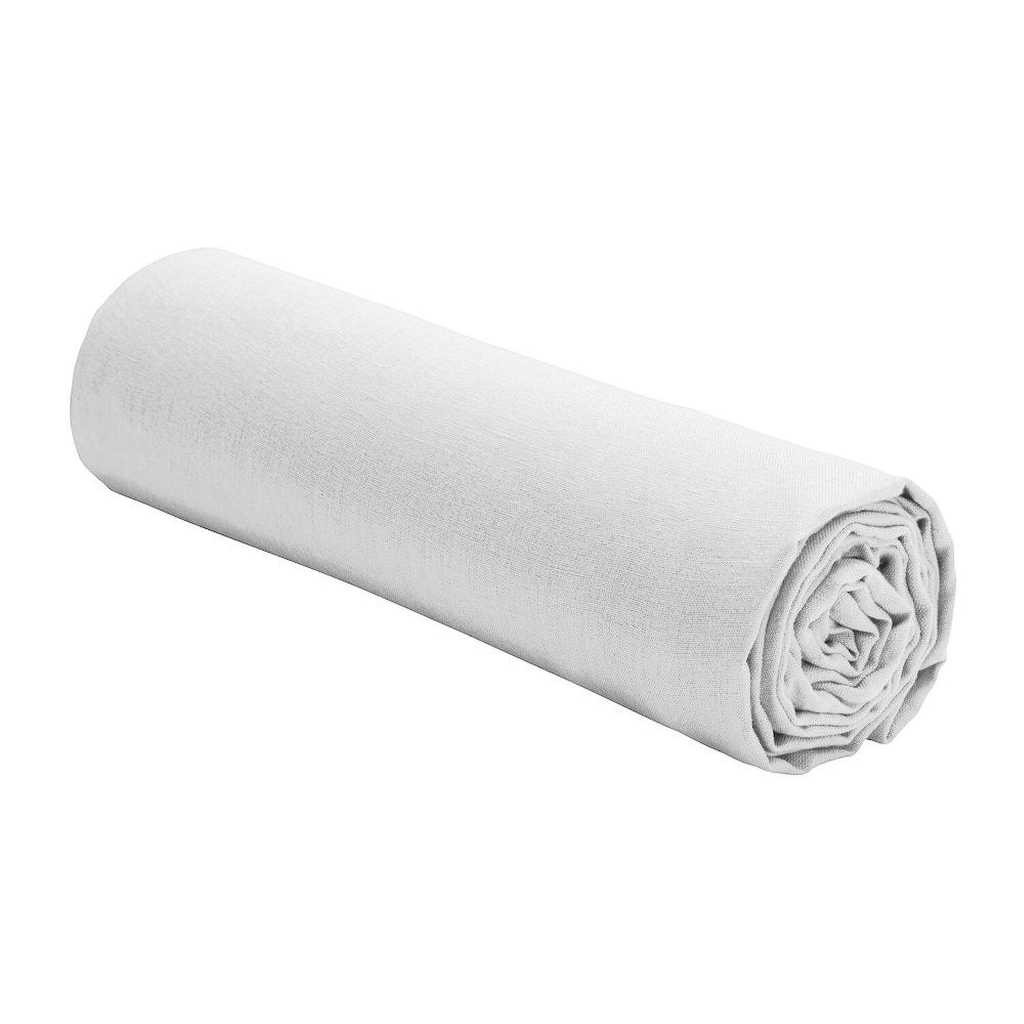 Voir la diapositive 1 : BATON ROUGE Drap housse 100% lin lavé 160g kiwi
