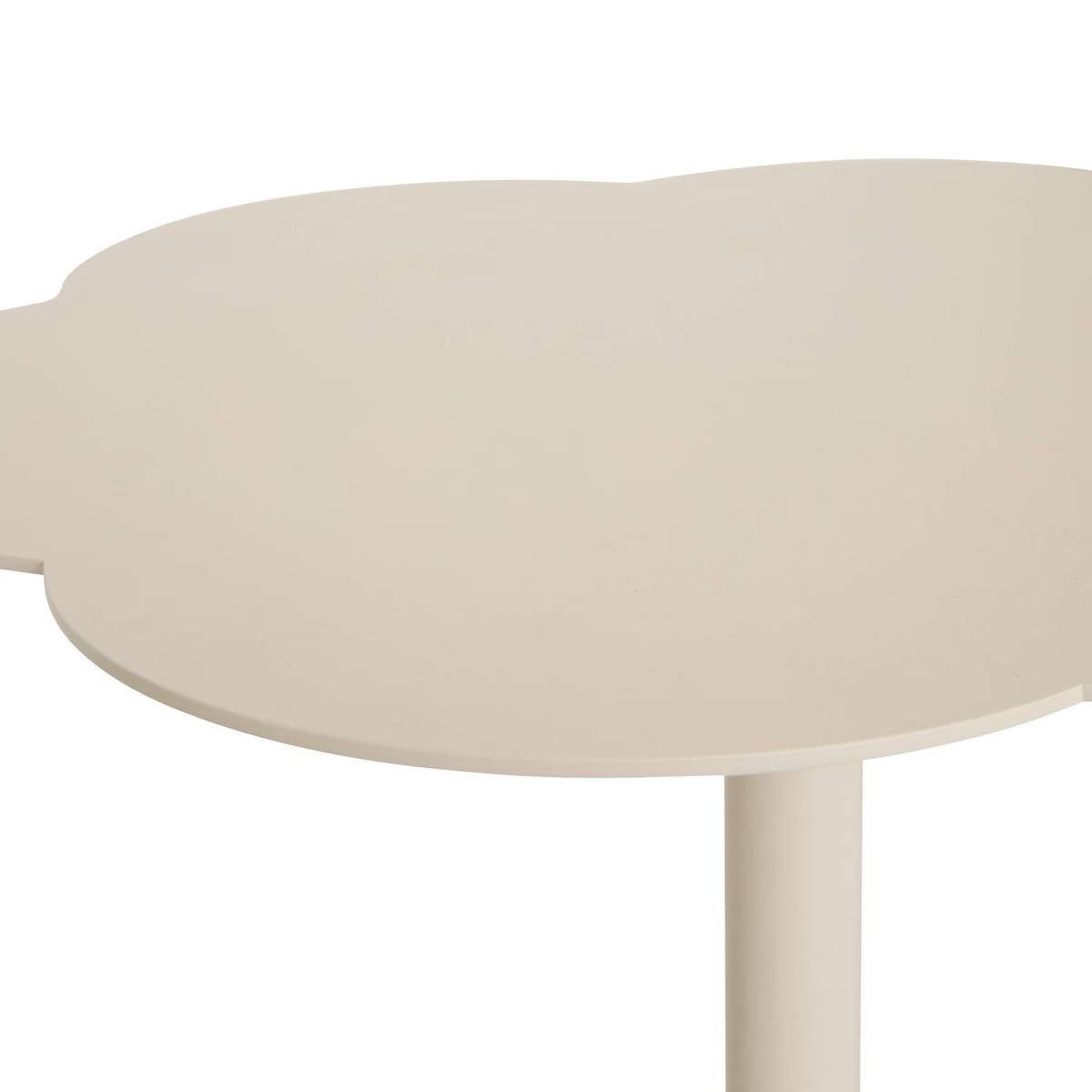Voir la diapositive 2 : ATMOSPHERA Table d'appoint fleur  fiora  50cm ivoire