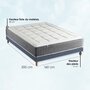 Voir la diapositive 5 : IDLITERIE Ensemble Matelas Ressort 7 zones H.28cm + Sommier Fabriqué en France MAX