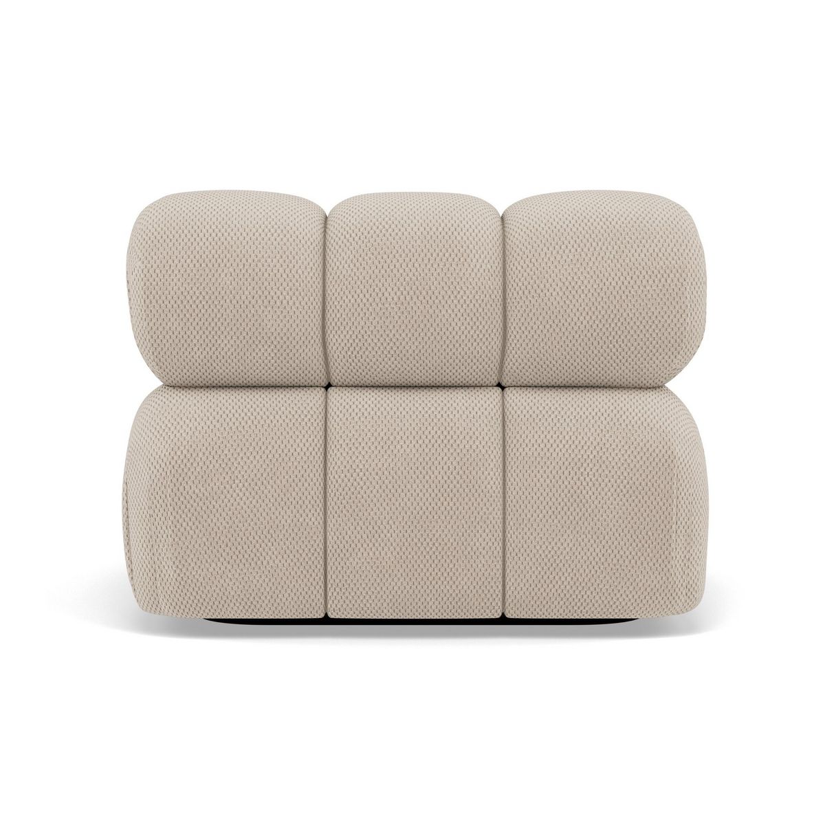 LISA DESIGN Ruby - module d'assise droit en velours texturé