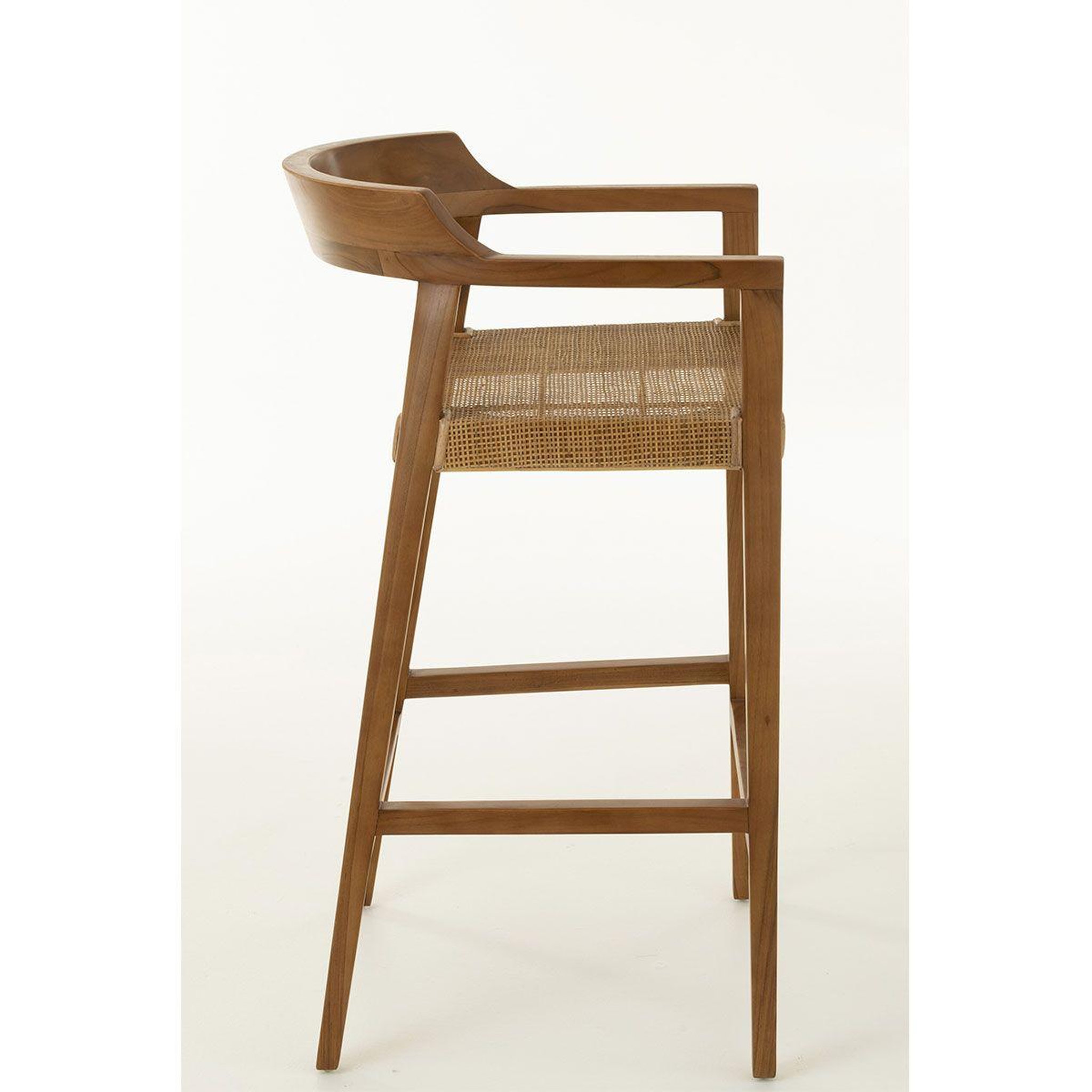 Voir la diapositive 4 : J-LINE Tabouret de bar design  sungkai  100cm marron