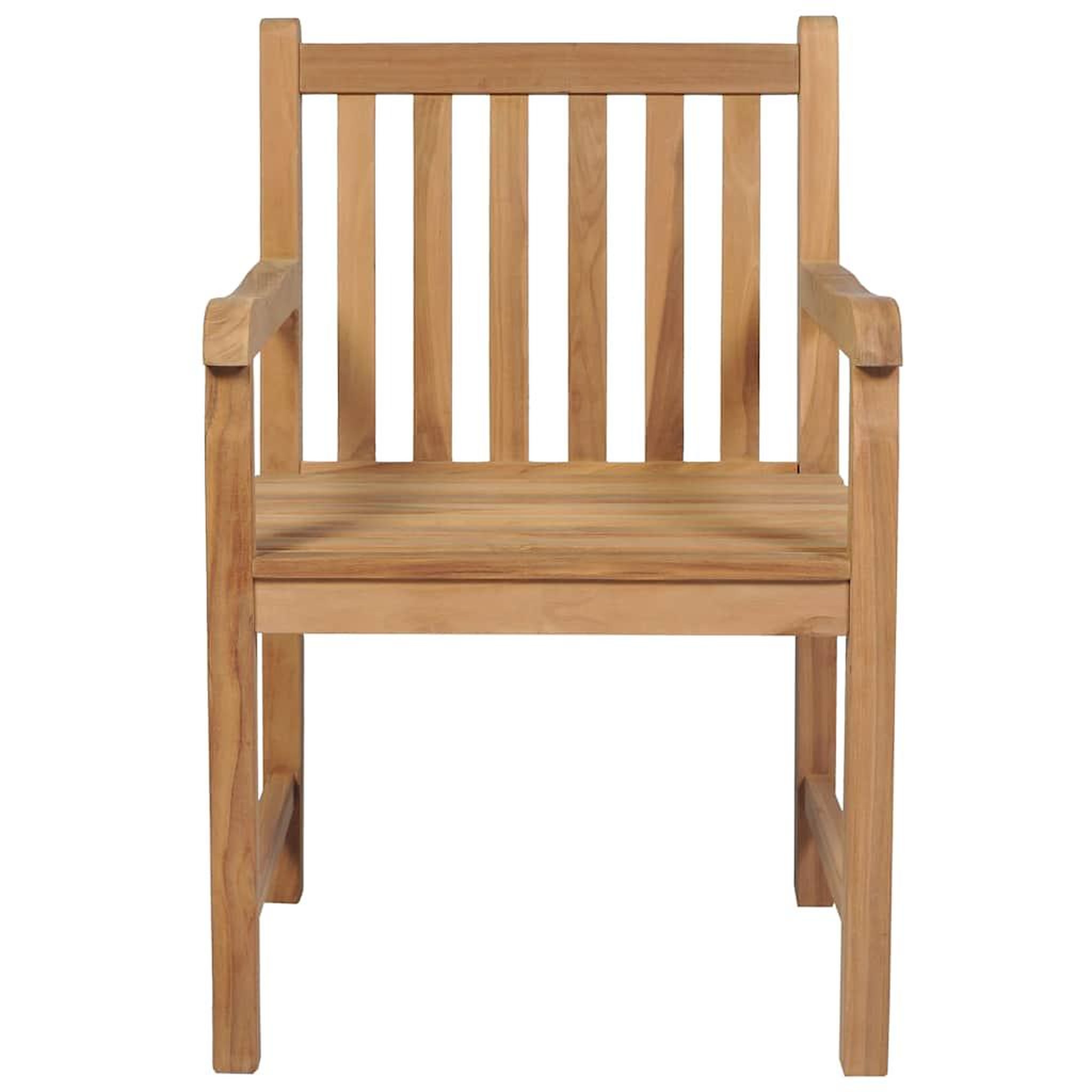 Voir la diapositive 3 : VIDAXL Chaises de jardin lot de 2 et coussins beige Bois teck massif