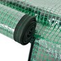 Voir la diapositive 4 : OUTSUNNY Serre de jardin tunnel serre à tomates dim. 2L x 1l x 0,8H m porte zippée enroulable bâche PE acier vert