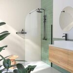 MARKET24 Paroi fixe - HOME GENERATION - Romane noir - 120 x 200 cm