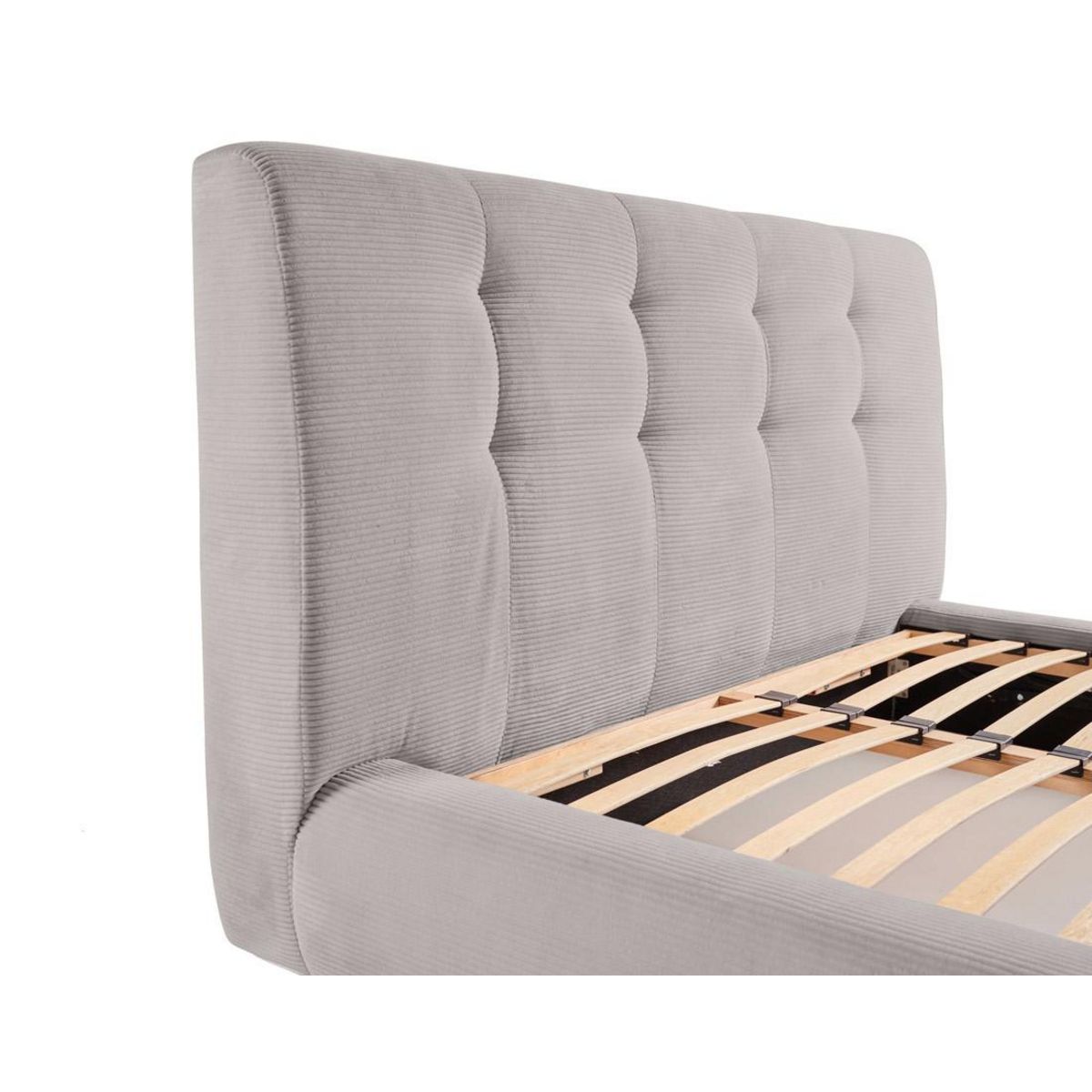 LISA DESIGN Onyx - lit coffre - 180x200 cm - en velours côtelé - sommier inclus