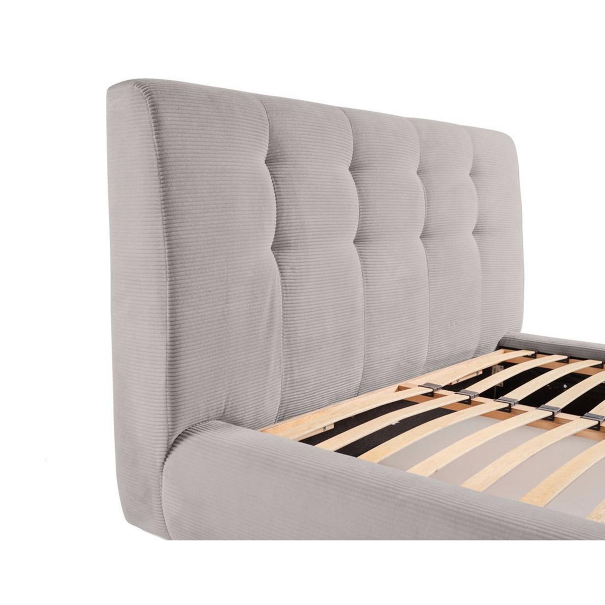 LISA DESIGN Onyx - lit coffre - 180x200 cm - en velours côtelé - sommier inclus