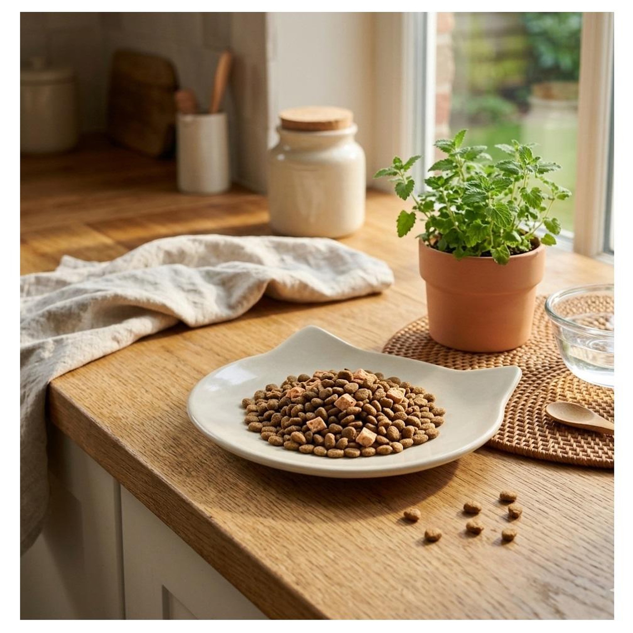 Voir la diapositive 4 : Eden Gamelle plat en céramique pour chat anti-stress filou