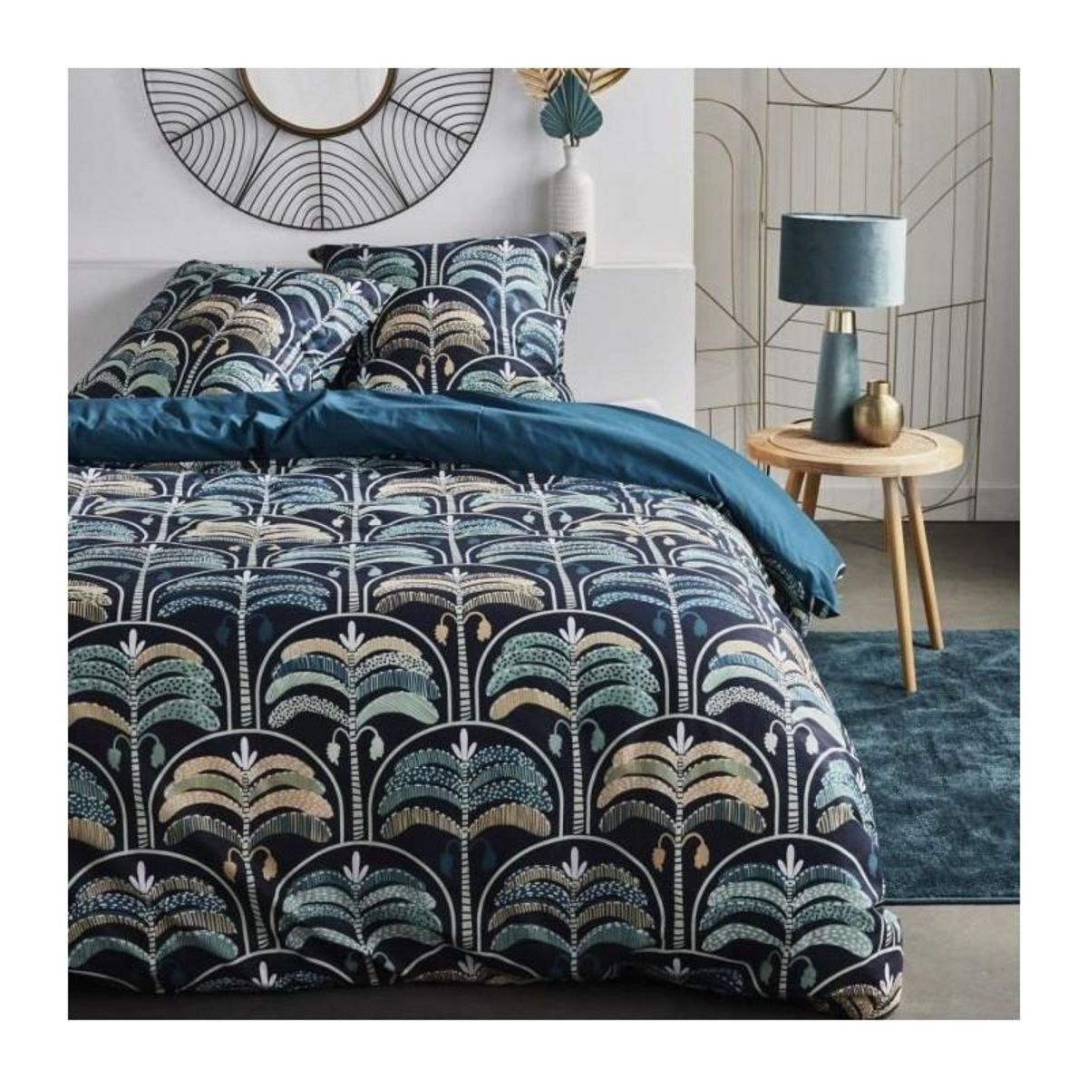 Today Parure de lit - TODAY - Sunshine - 123401 - 2 personnes - 220x240 cm - Coton - Imprimé 15.12