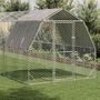 Voir la diapositive 2 : VIDAXL Poulailler avec toit 2,5x10x2,25 m acier galvanise