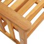 Voir la diapositive 5 : VIDAXL Chaises de jardin avec table a the et coussins Acacia solide