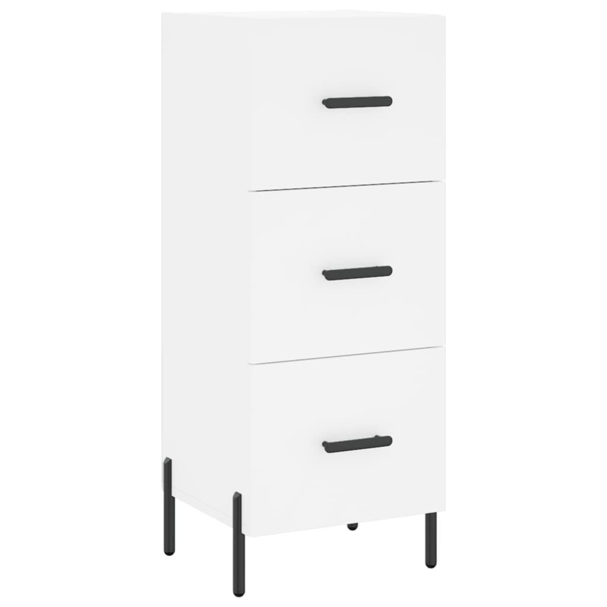 Voir la diapositive 5 : VIDAXL Buffet haut Blanc 34,5x34x180 cm Bois d'ingenierie