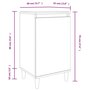 Voir la diapositive 6 : VIDAXL Table de chevet blanc brillant 40x35x70 cm bois d'ingenierie