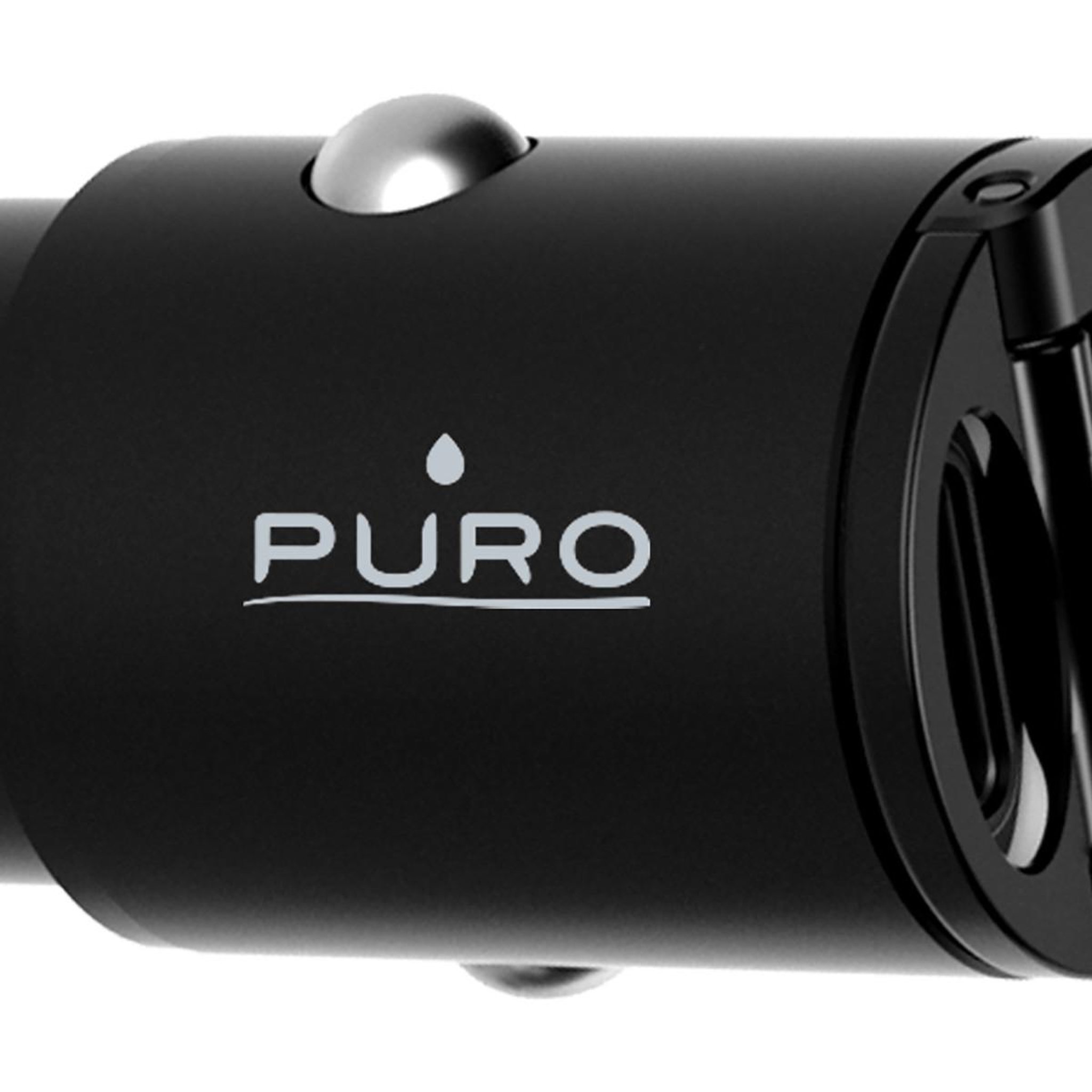 Voir la diapositive 2 : Puro Adaptateur allume cigare Puro double ports USB C 30W Noir