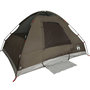 Voir la diapositive 5 : VIDAXL Tente de camping a dome 2 personne marron impermeable