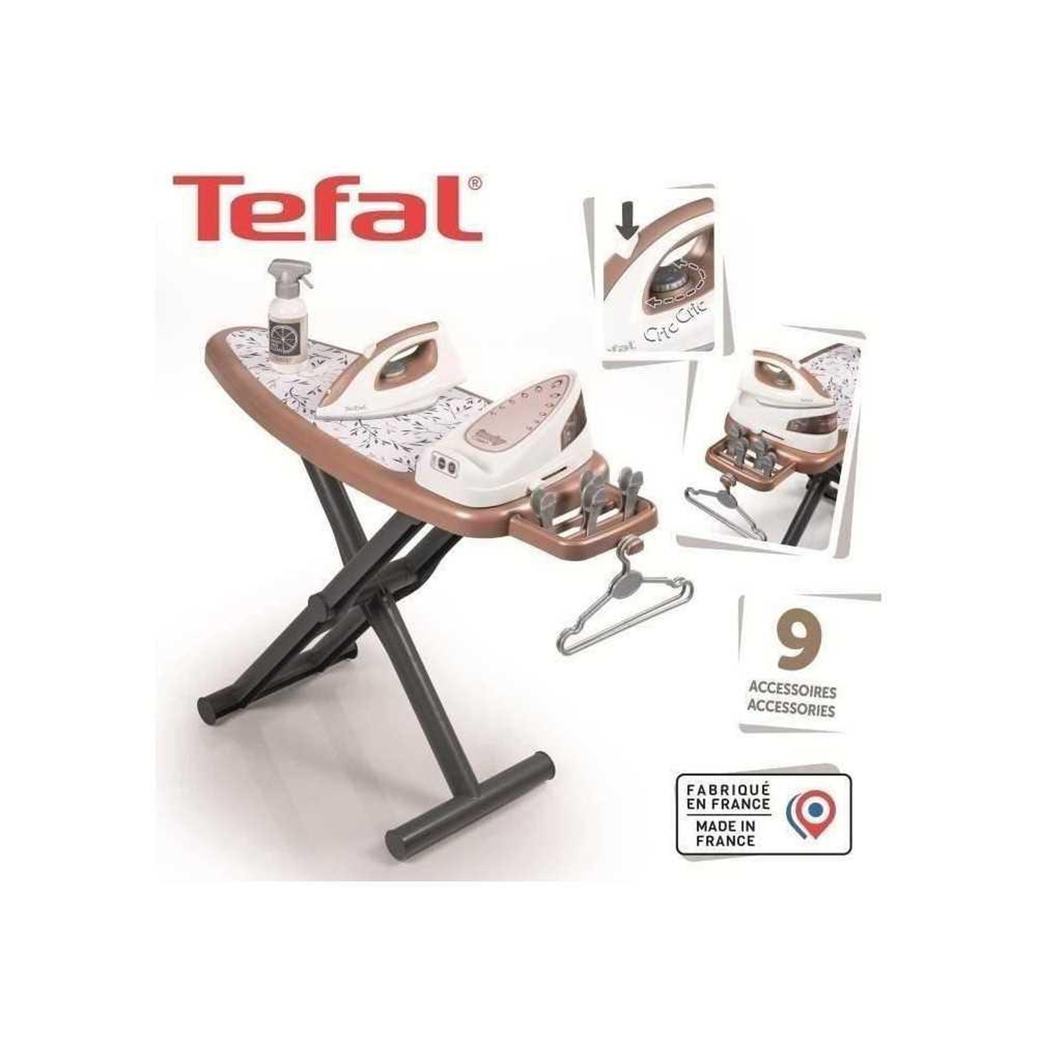 Voir la diapositive 6 : SMOBY SMOBY - Tefal Table a Repasser+Centrale - des 3 ans