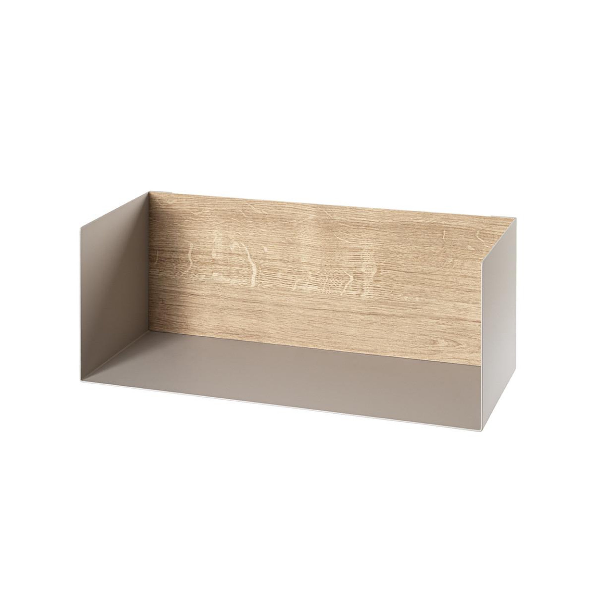 Voir la diapositive 3 : Paris Prix Étagère murale design  korfu  45cm gris & chêne