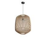 Rendez vous déco Abat-jour naturel pour suspension en rotin D40 cm - Hajar. Coloris disponibles : Marron