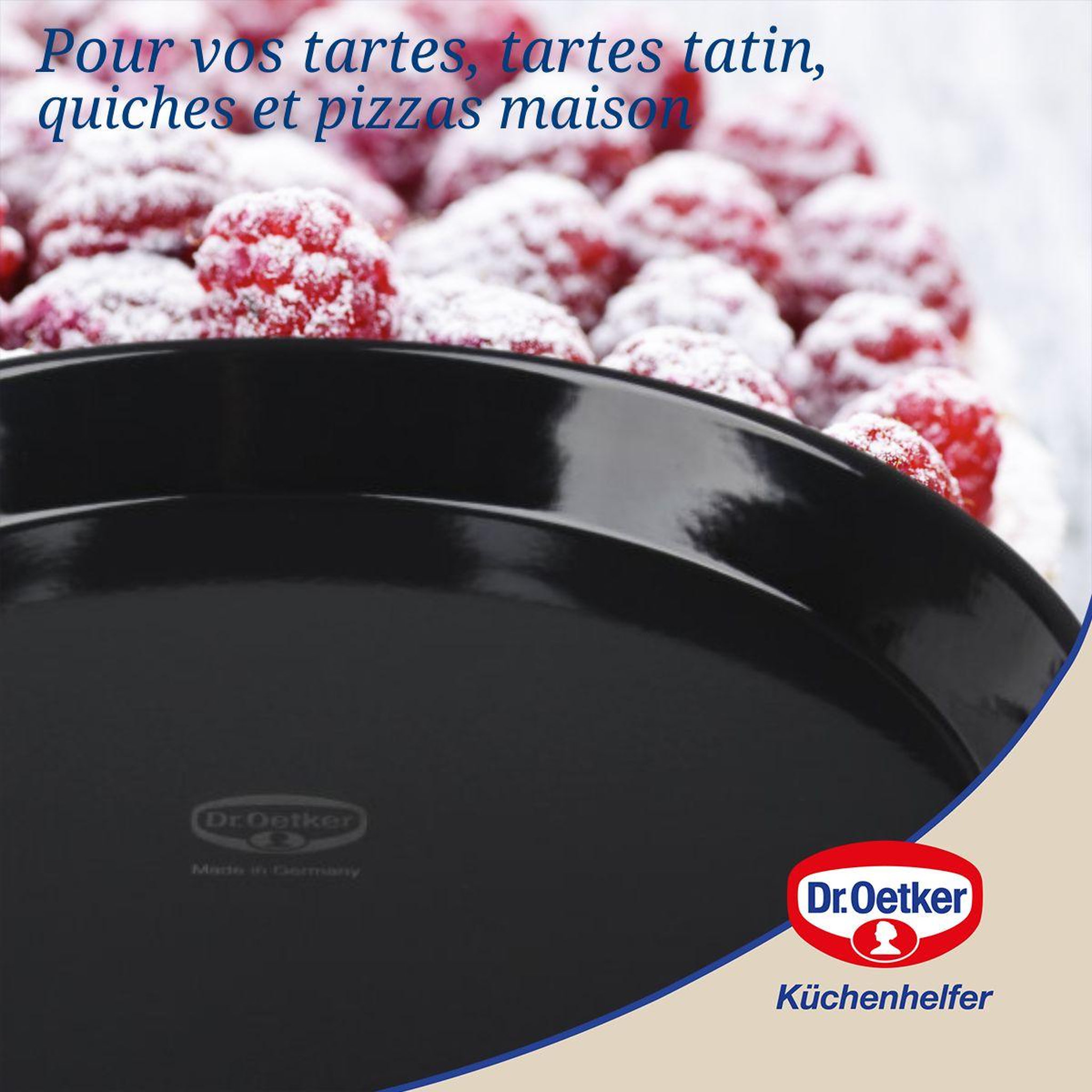 Voir la diapositive 2 : DR.OETKER Plat à four pour tartes et pizzas 32 cm Dr.Oetker Tradition