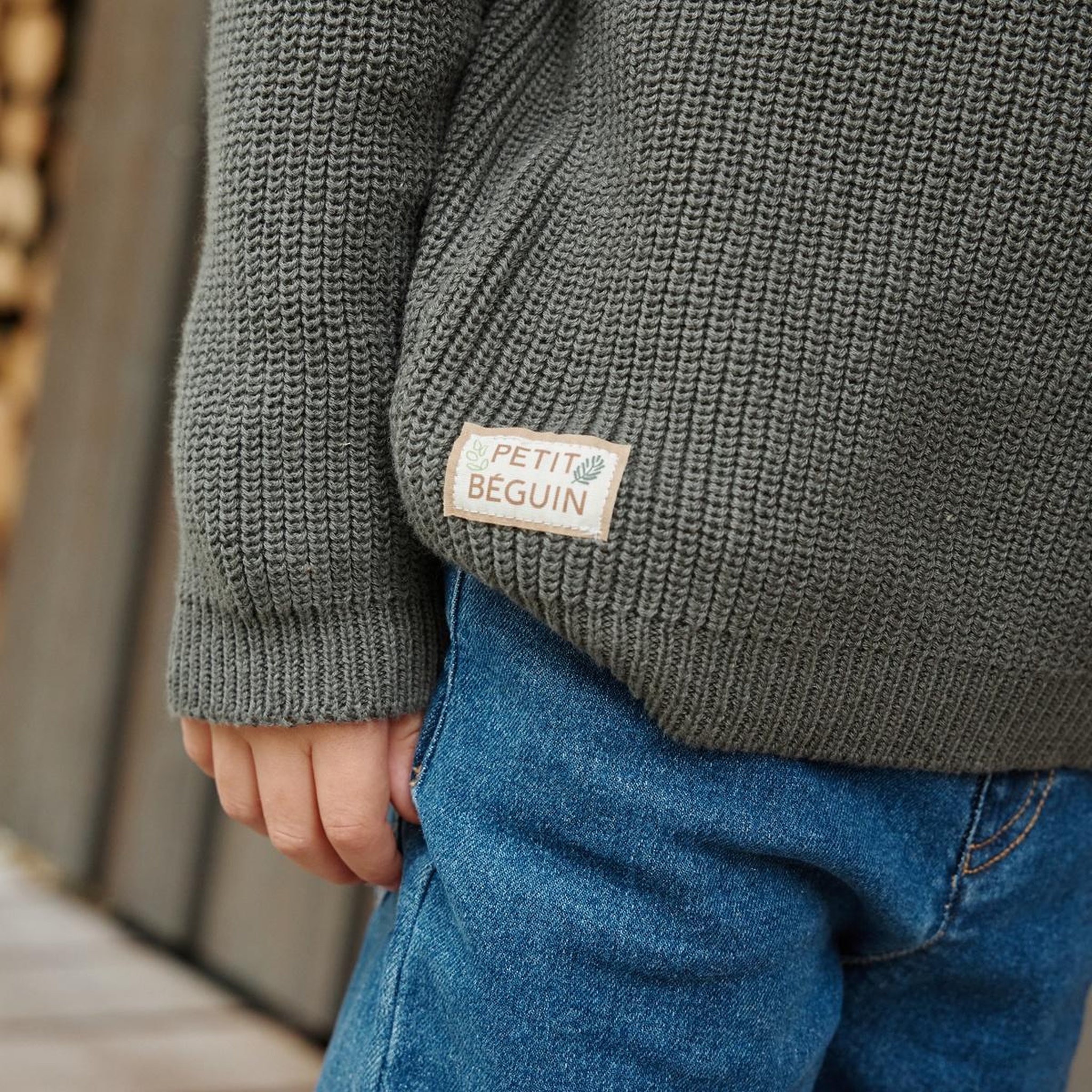 Voir la diapositive 4 : PETIT BEGUIN Pull enfant en tricot Ubatuba