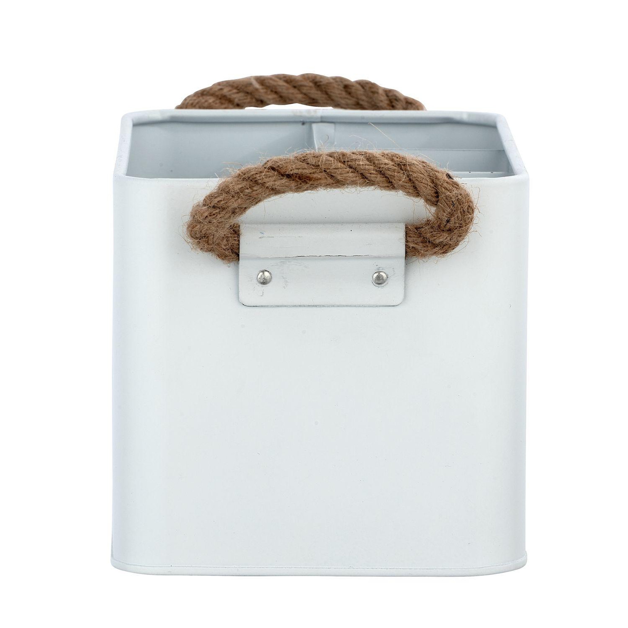 Voir la diapositive 3 : Wenko Boîte de rangement compartimentée salle de bain gara - l. 19 x h. 12 cm