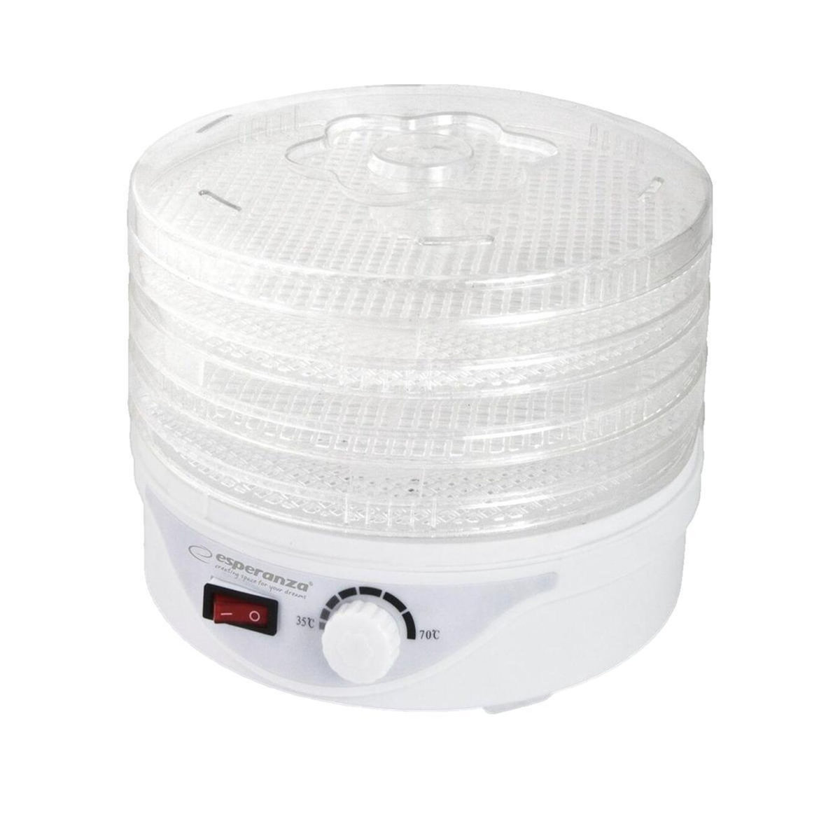ESPERANZA Déshydrateur alimentaire Esperanza EKD003 blanc translucide