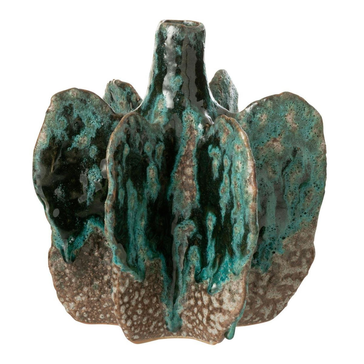 Paris Prix Vase Déco en Céramique  Naga  20cm Bleu Azur