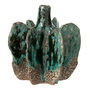 Voir la diapositive 1 : Paris Prix Vase Déco en Céramique  Naga  20cm Bleu Azur