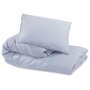 Voir la diapositive 6 : VIDAXL Ensemble de housse de couette Gris 135x200 cm Microfibre legere