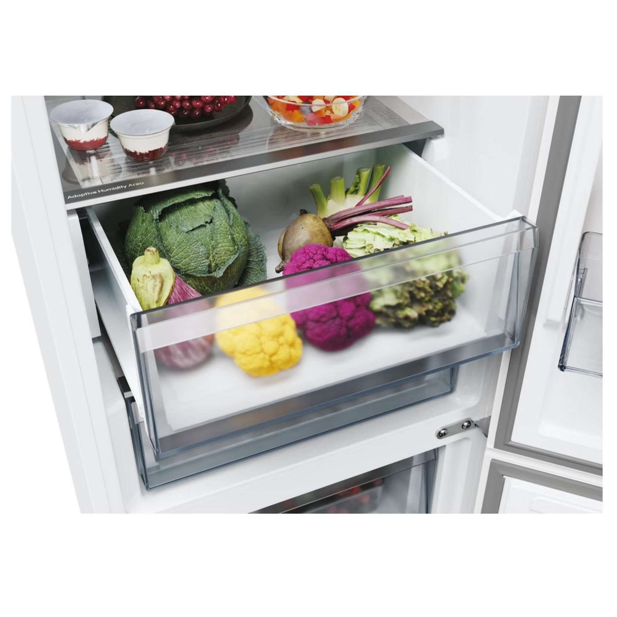 Voir la diapositive 5 : Candy Réfrigérateur combiné 60cm 409l no frost blanc - ecn2cqtew206