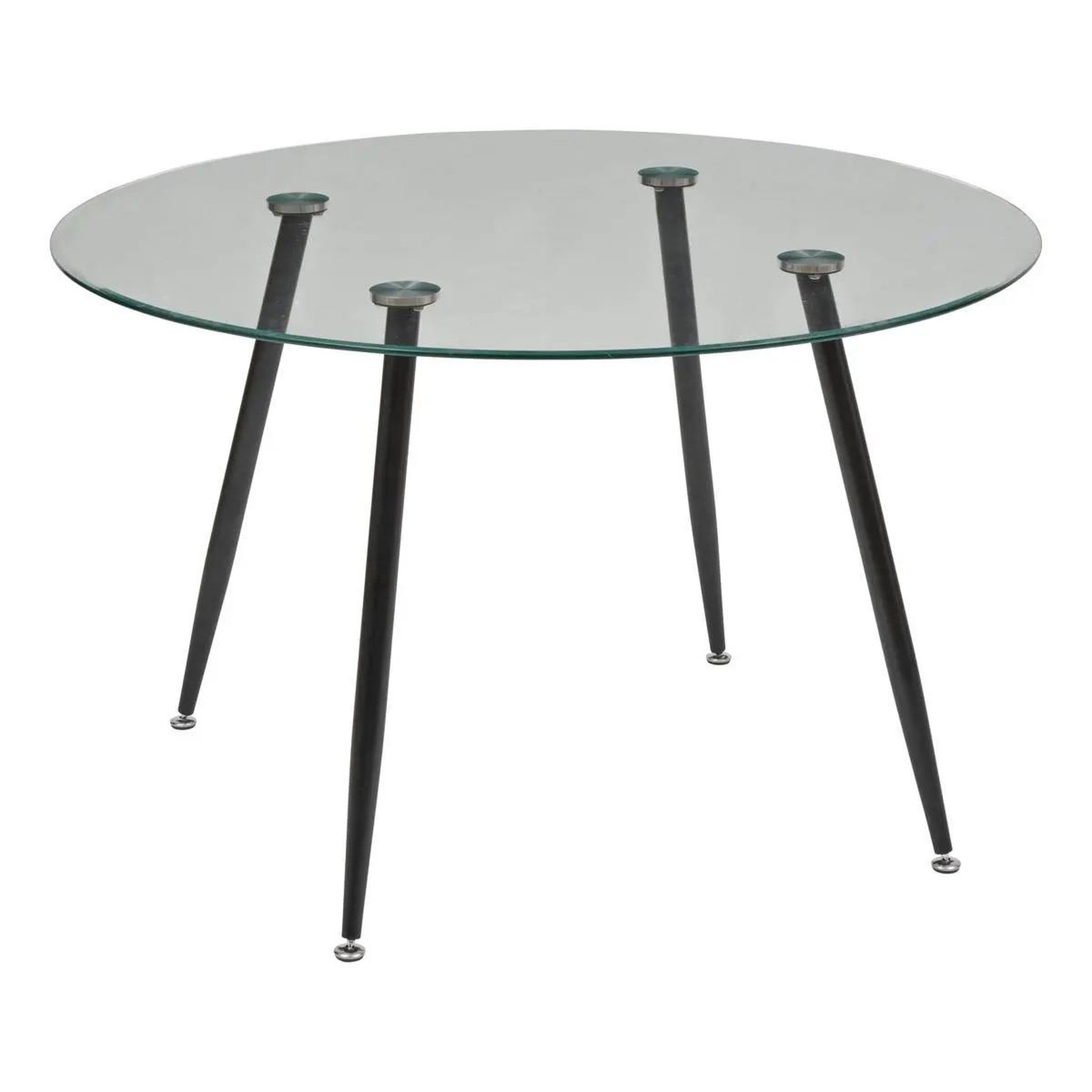 ATMOSPHERA Table à manger en verre  ostras  120cm transparent