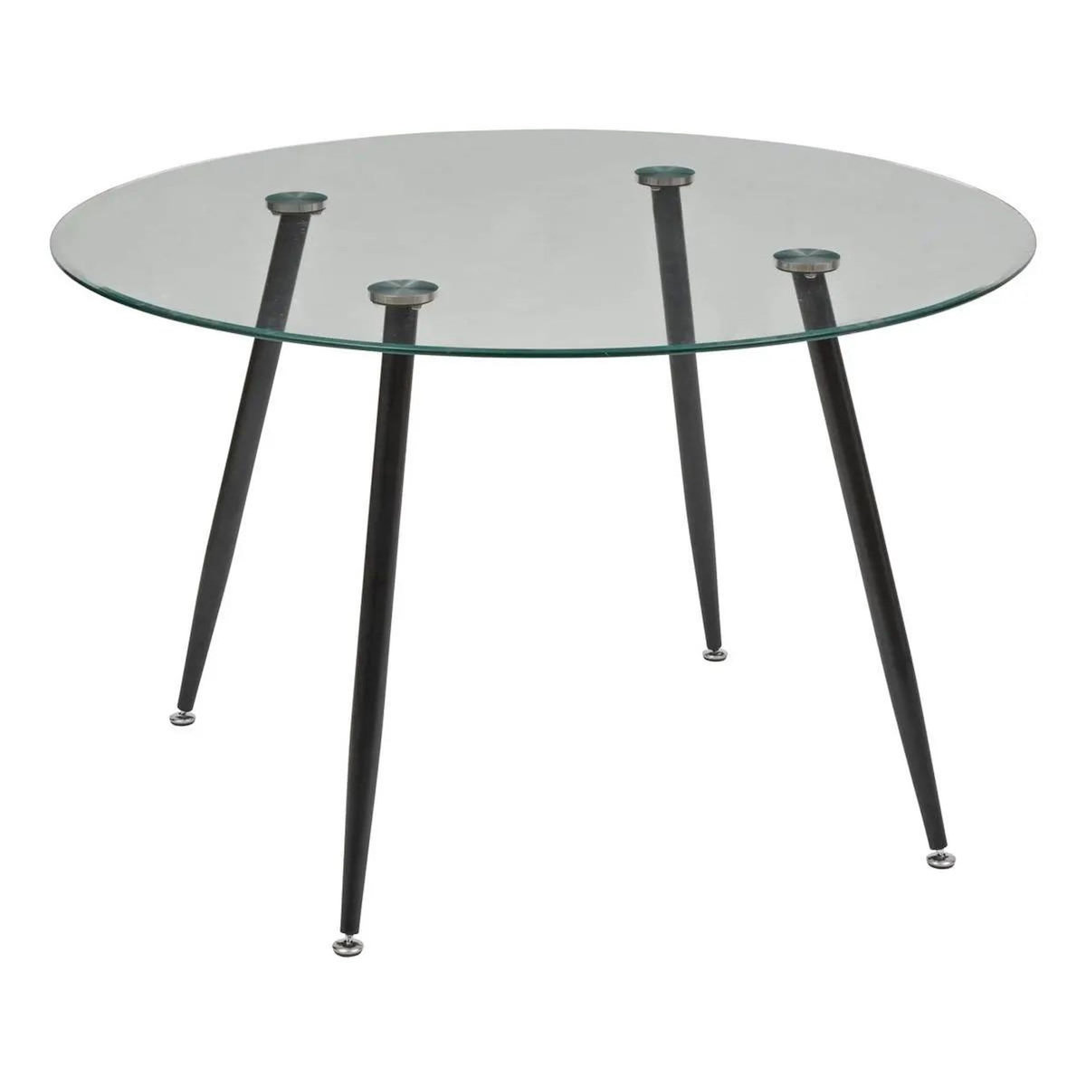 ATMOSPHERA Table À Manger en Verre  Ostras  120cm Transparent