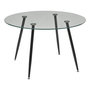 Voir la diapositive 1 : ATMOSPHERA Table À Manger en Verre  Ostras  120cm Transparent