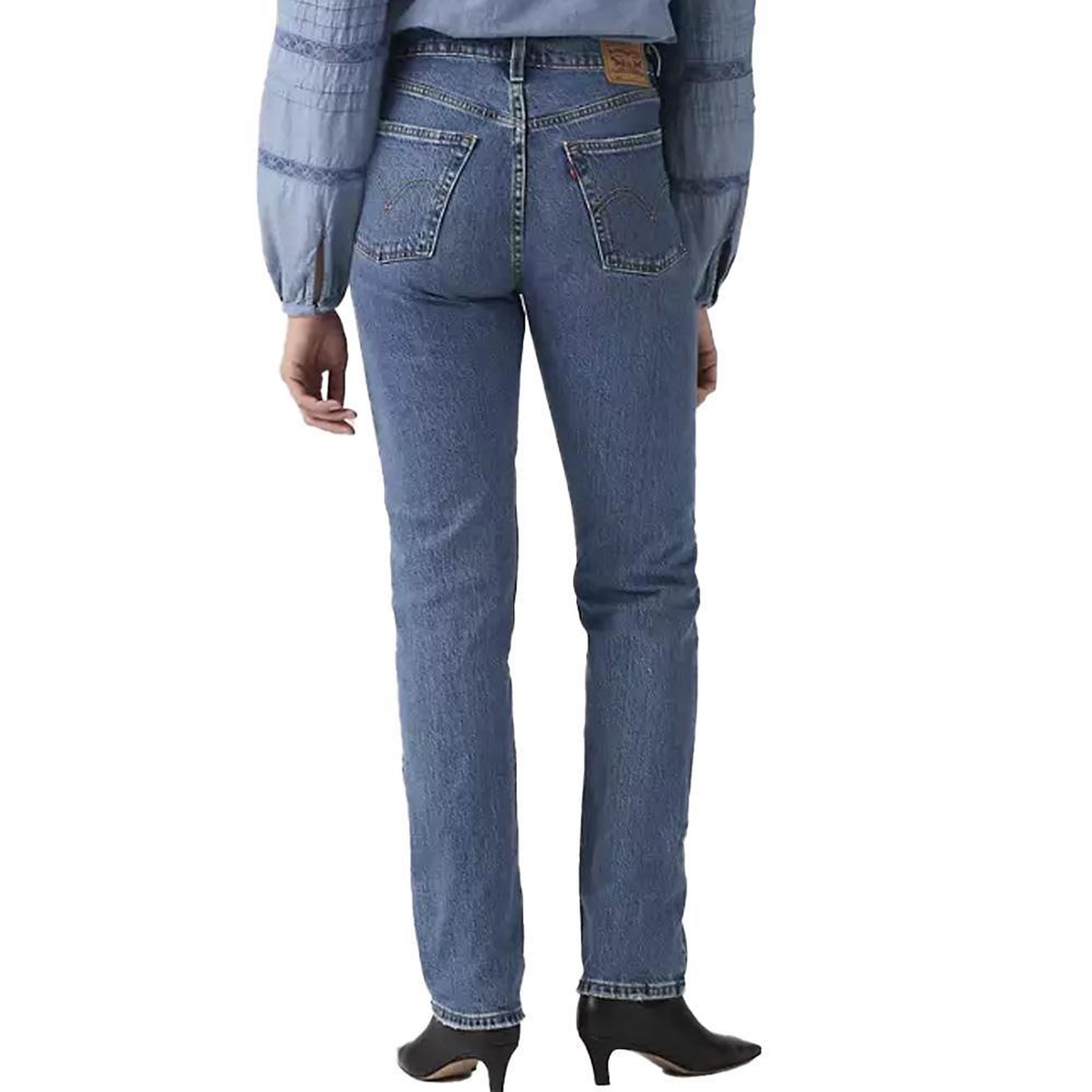 Voir la diapositive 2 : Levi's Jean 501 Bleu Femme  Levi's Original