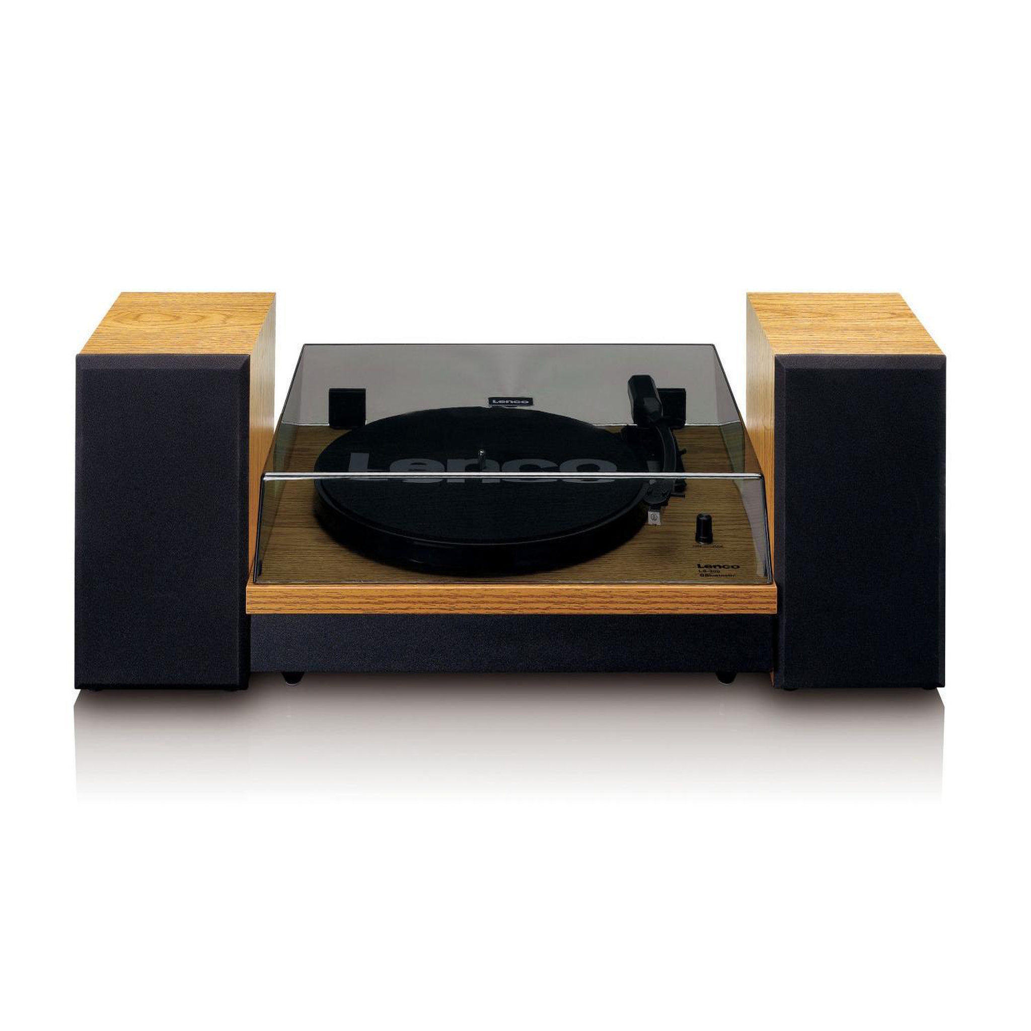Voir la diapositive 2 : Lenco Platine vinyle Lenco LS-300 avec haut-parleurs en bois