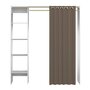 Voir la diapositive 5 : Dressing extensible à rideau H182xL123-160cm